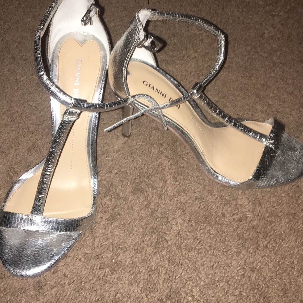 Silver High Heels - image 1